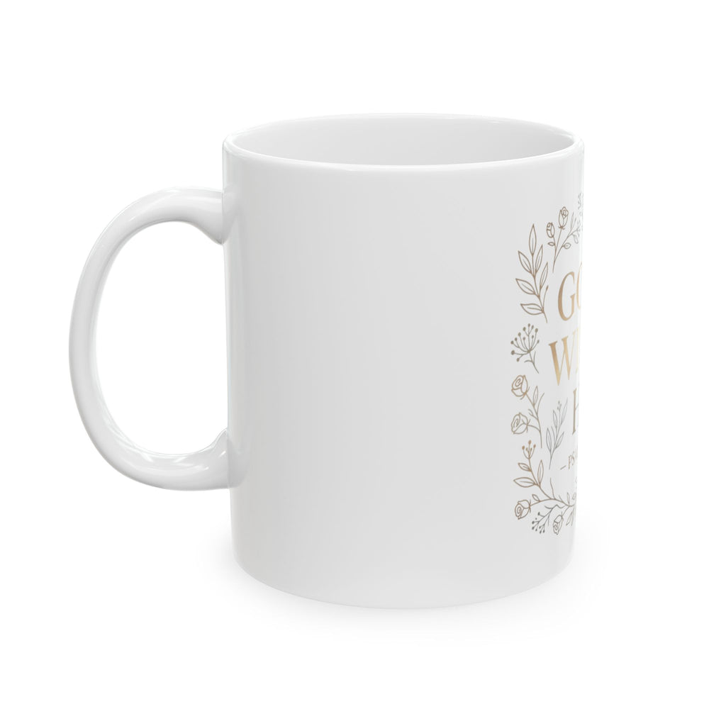 God Is Within Her Mug — Psalm 46:5 Floral Ceramic Coffee Cup (11oz & 15oz)