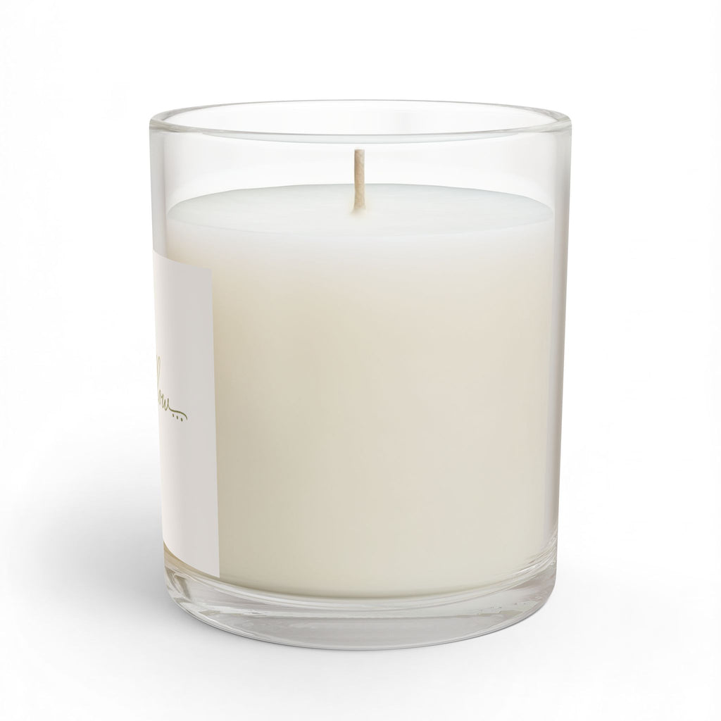 Let It Flow Glass Candle — 11oz Relaxing Scented Soy Candle - cloud cream
