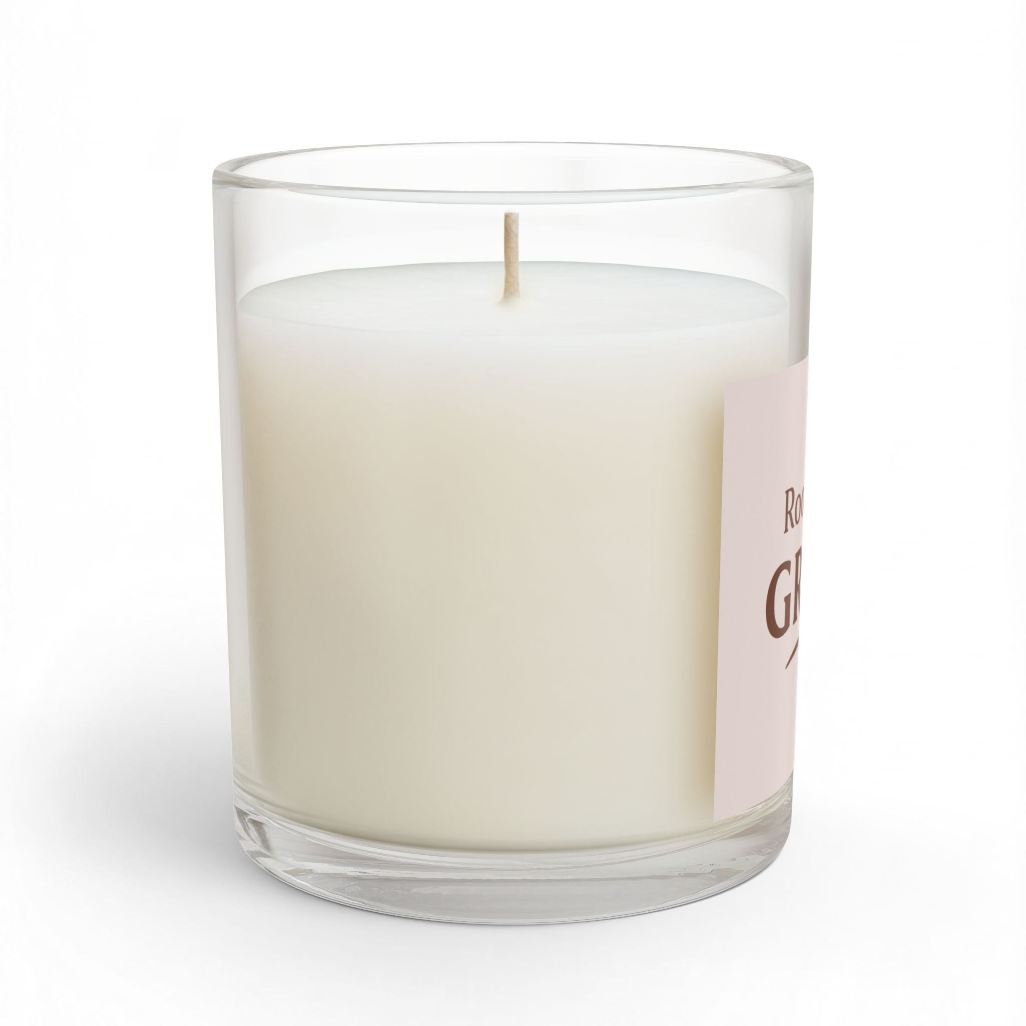 Rooted in Grace Glass Candle — 11 oz Inspirational Scented Candle - Blush Cream