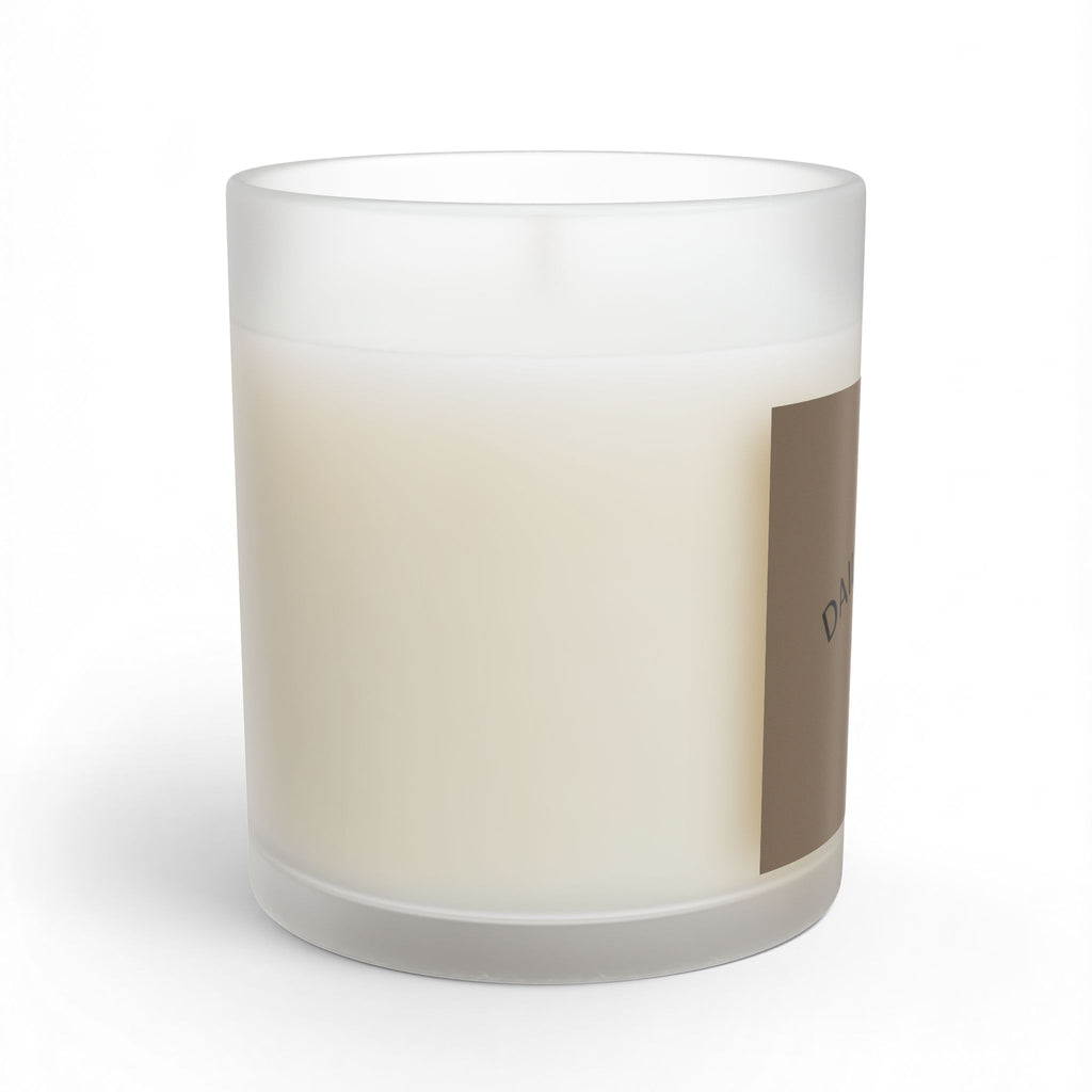 Glass Candle - "Daily Grace" all I need Scented 11oz | Calm Minimalist Home Decor Gift - Grounded Brown
