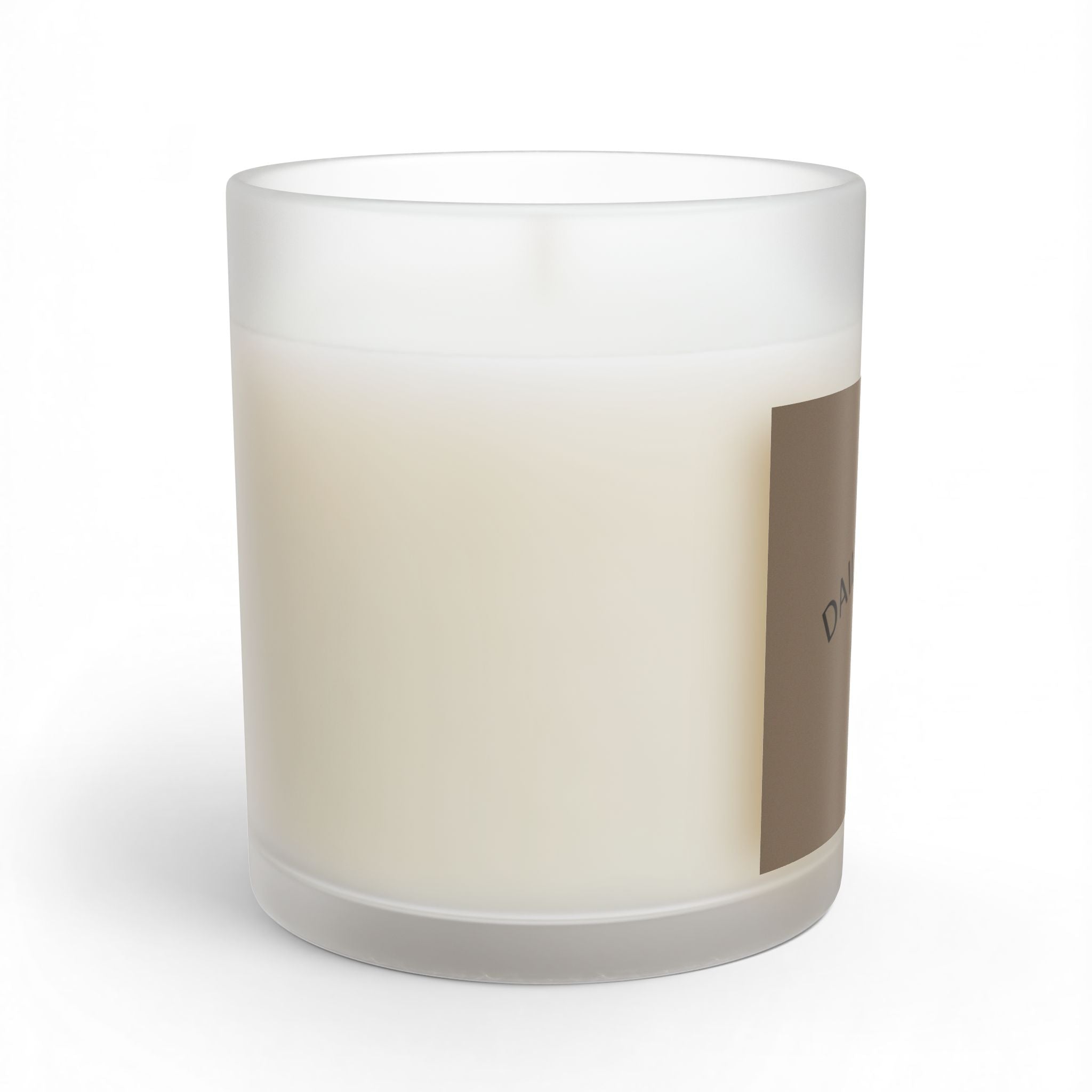Glass Candle - "Daily Grace" all I need Scented 11oz | Calm Minimalist Home Decor Gift - Grounded Brown