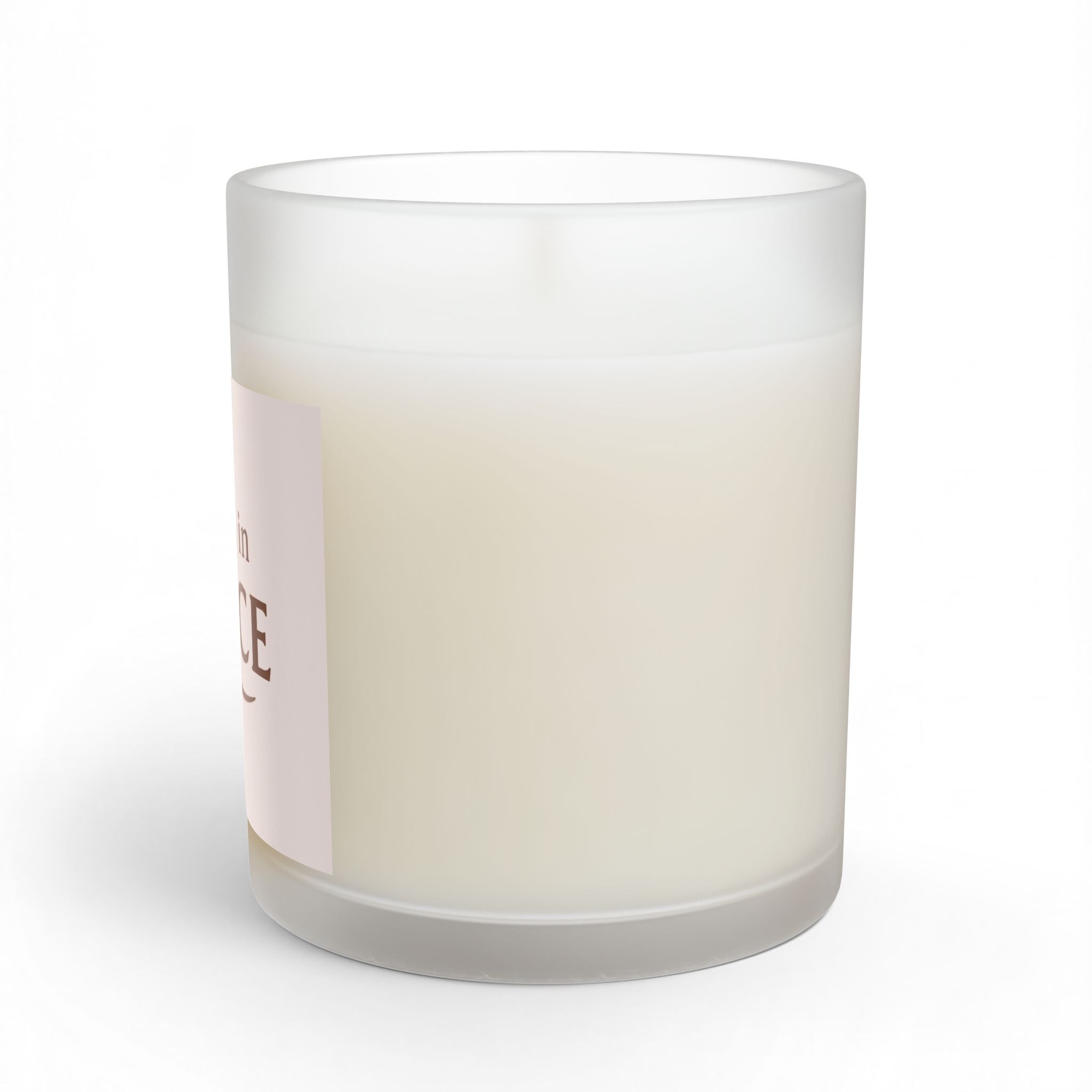 Rooted in Grace Glass Candle — 11 oz Inspirational Scented Candle - Blush Cream
