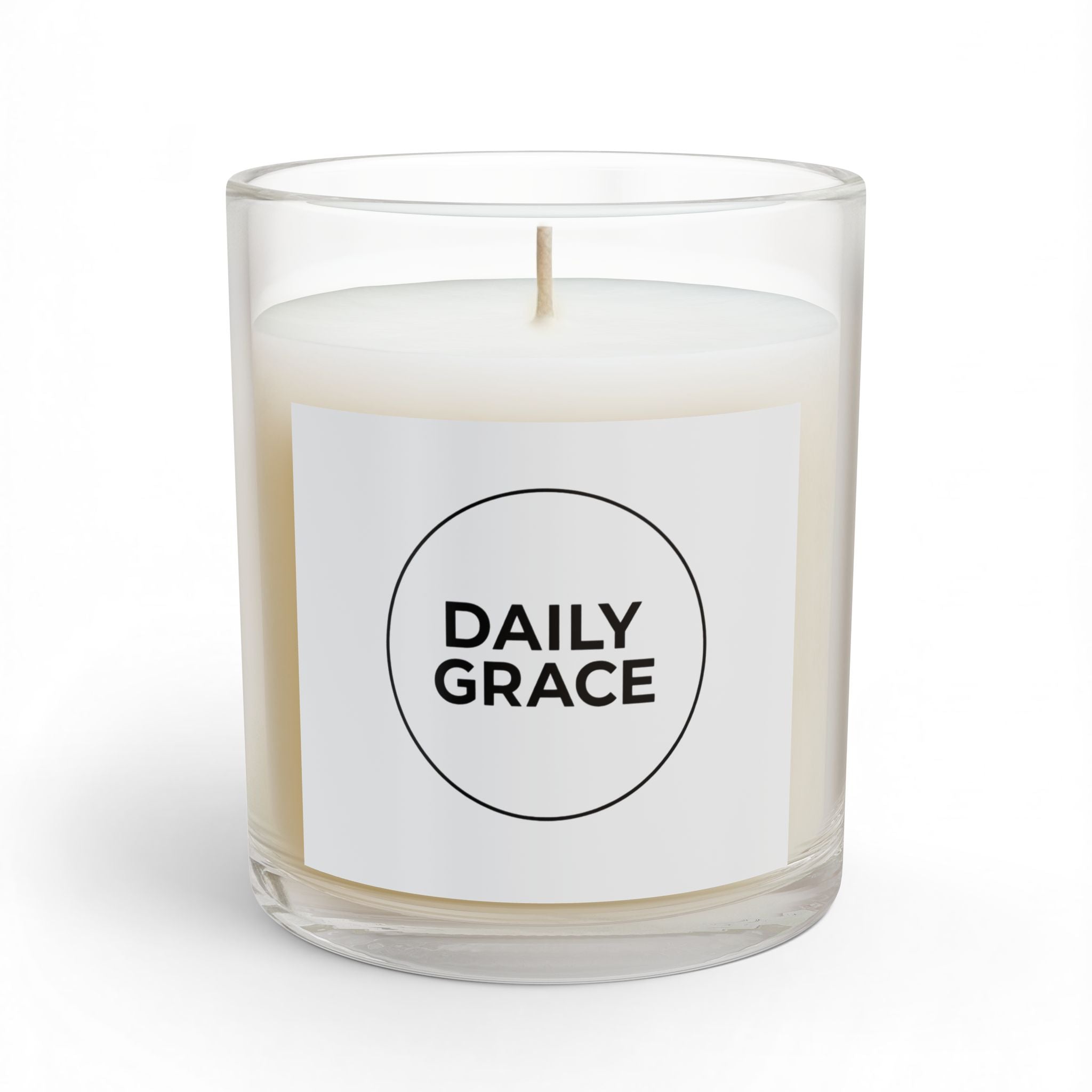 Daily Grace Scented Glass Candle — 11 oz Inspirational Soy Candle