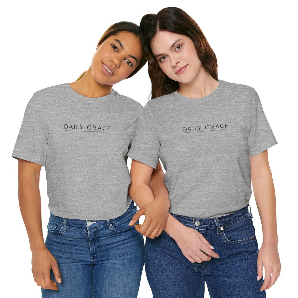 Daily Grace T-Shirt — Minimal Inspirational Faith Tee