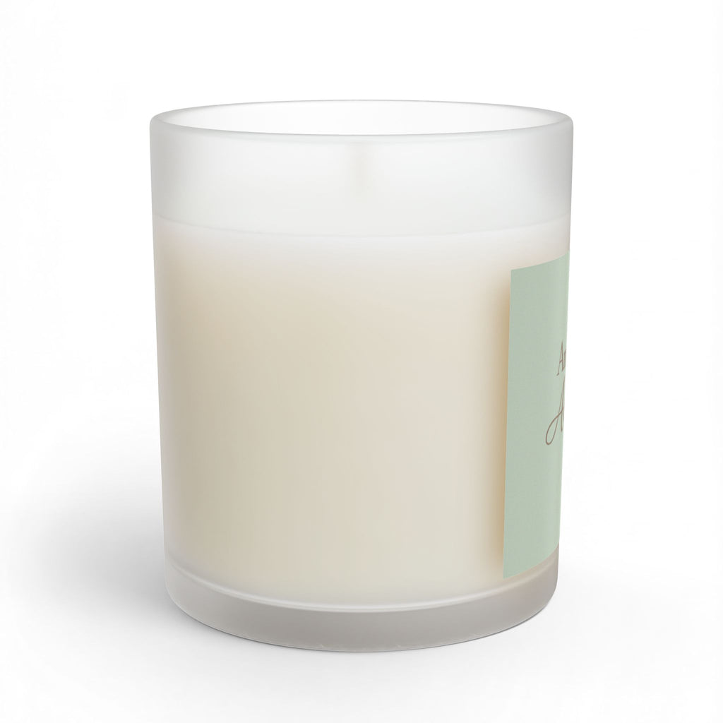 Anchored & Adequate Glass Candle — 11oz Calm Coastal Scented Candle (Gift for Moms & Self-Care) - soft sage neutral