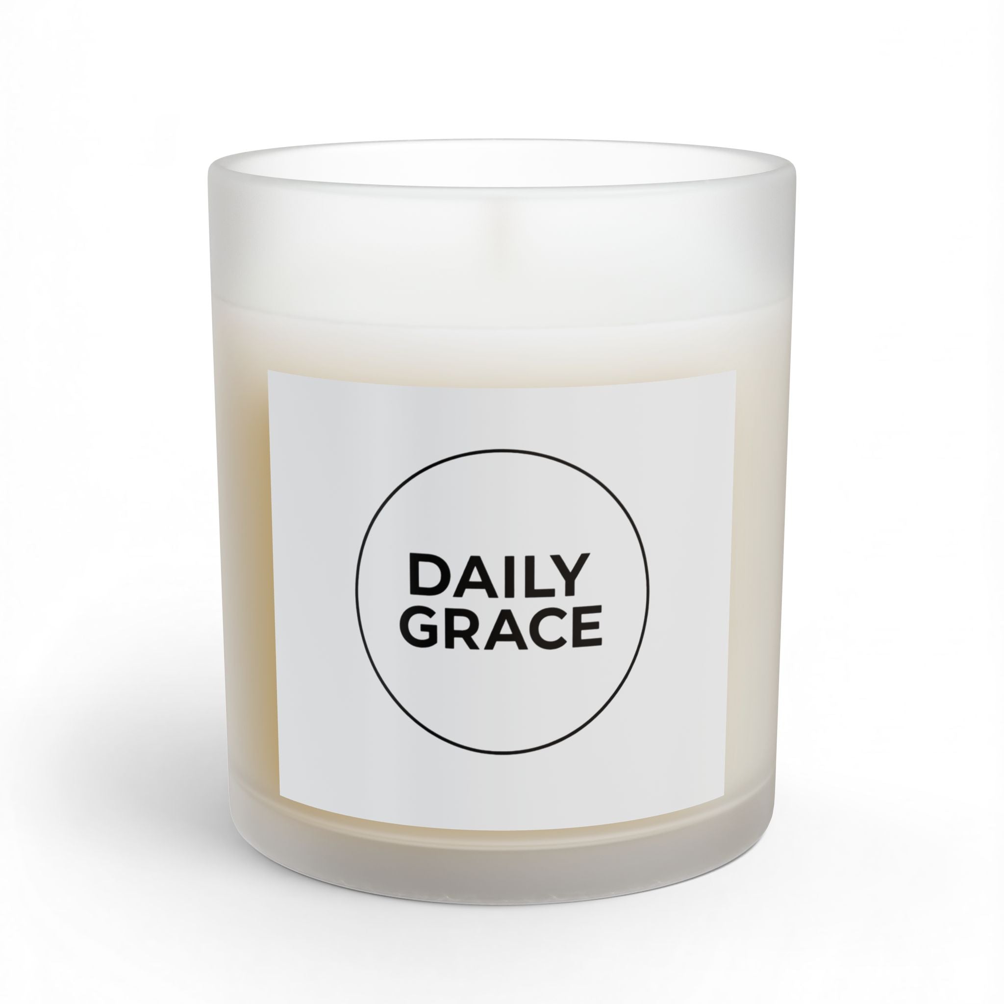 Daily Grace Scented Glass Candle — 11 oz Inspirational Soy Candle