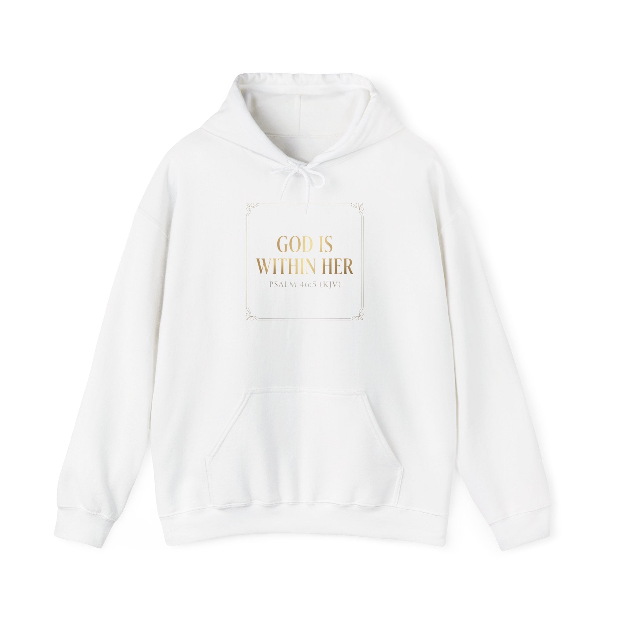 God Is Within Her Hoodie — Inspirational Christian Faith Pullover