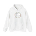 Inspirational Hoodie: “Believe in the Work, Trust the Process” Floral Wreath Sweatshirt
