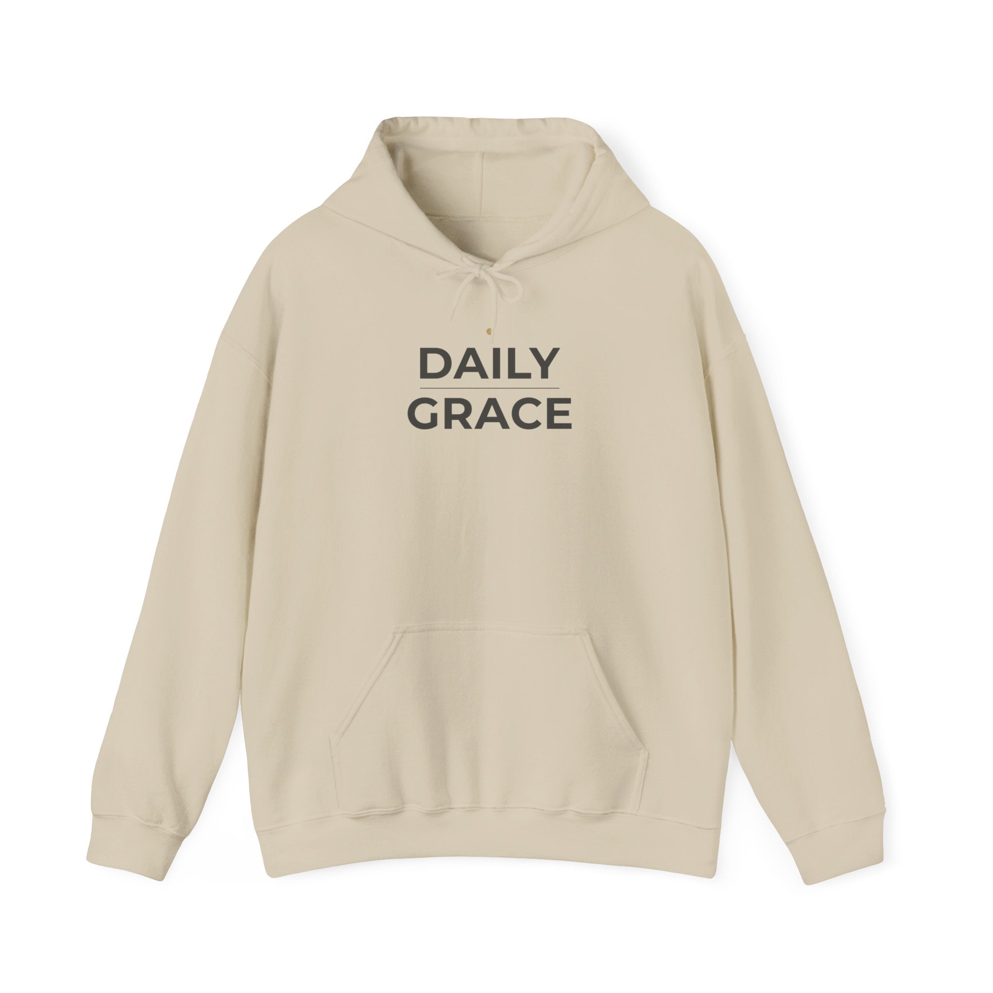 Daily Grace Hoodie - Minimal Inspirational Pullover