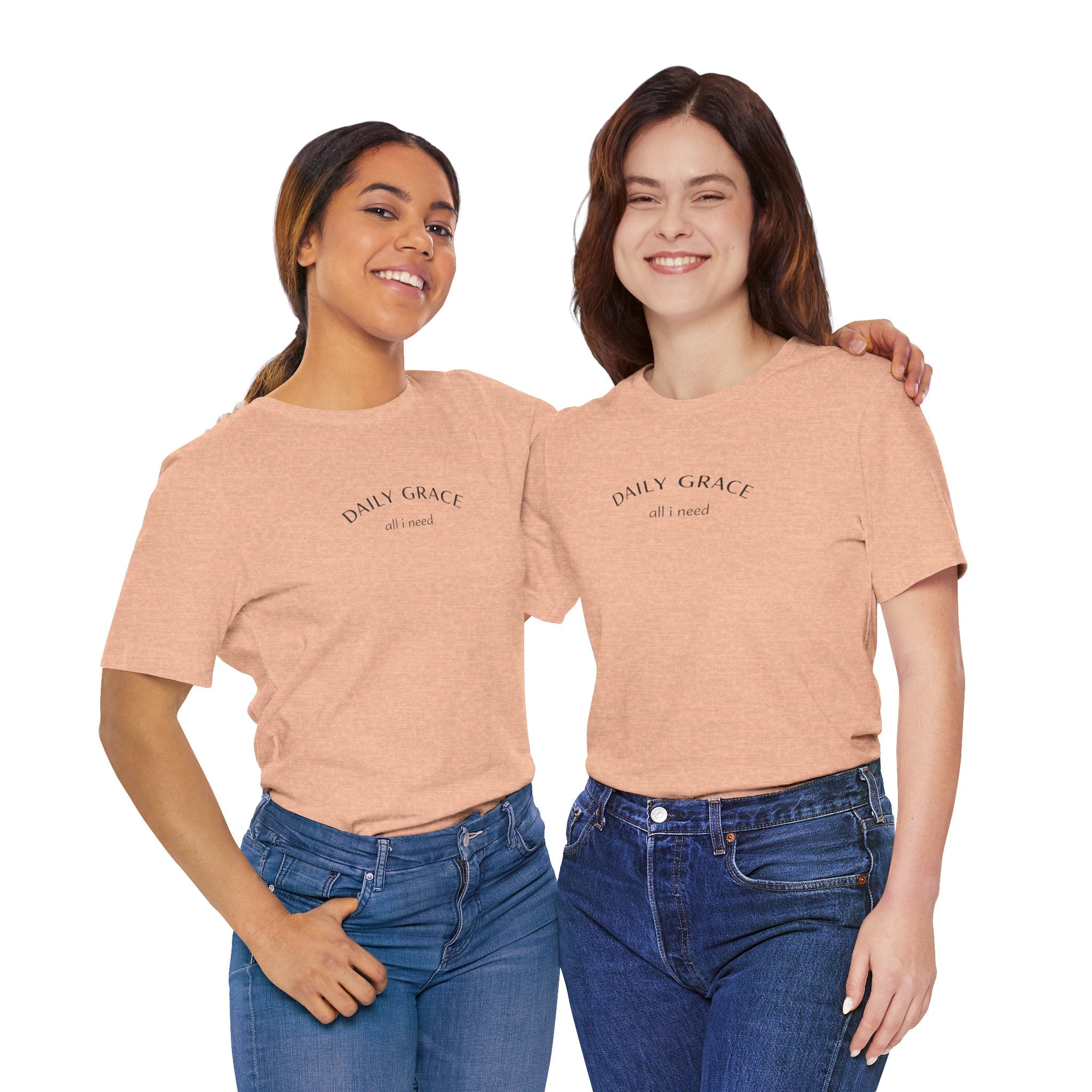 Daily Grace Tee — "Daily Grace All I Need" Minimal Inspirational T-Shirt