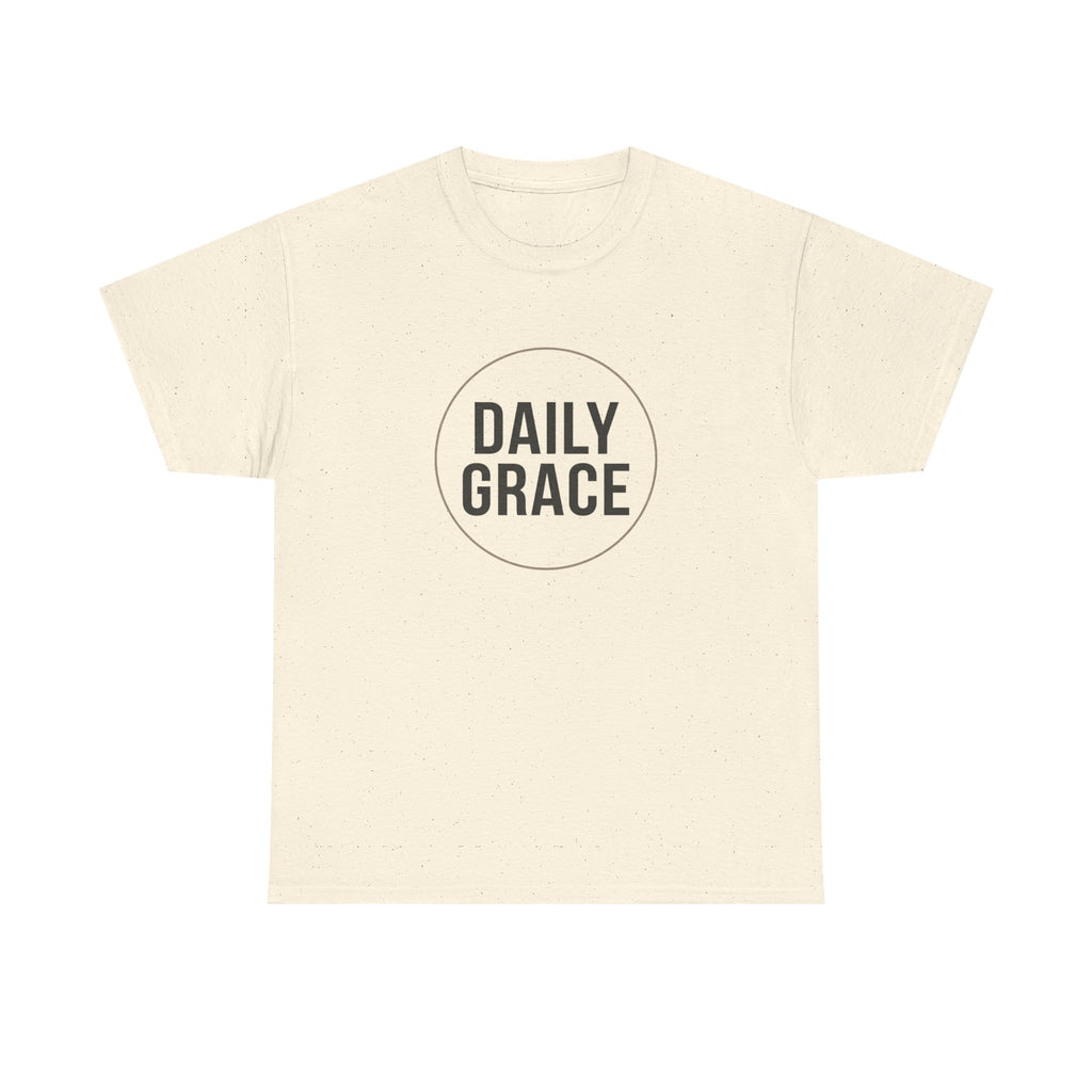 Daily Grace T-Shirt — Minimal Inspirational Faith Tee
