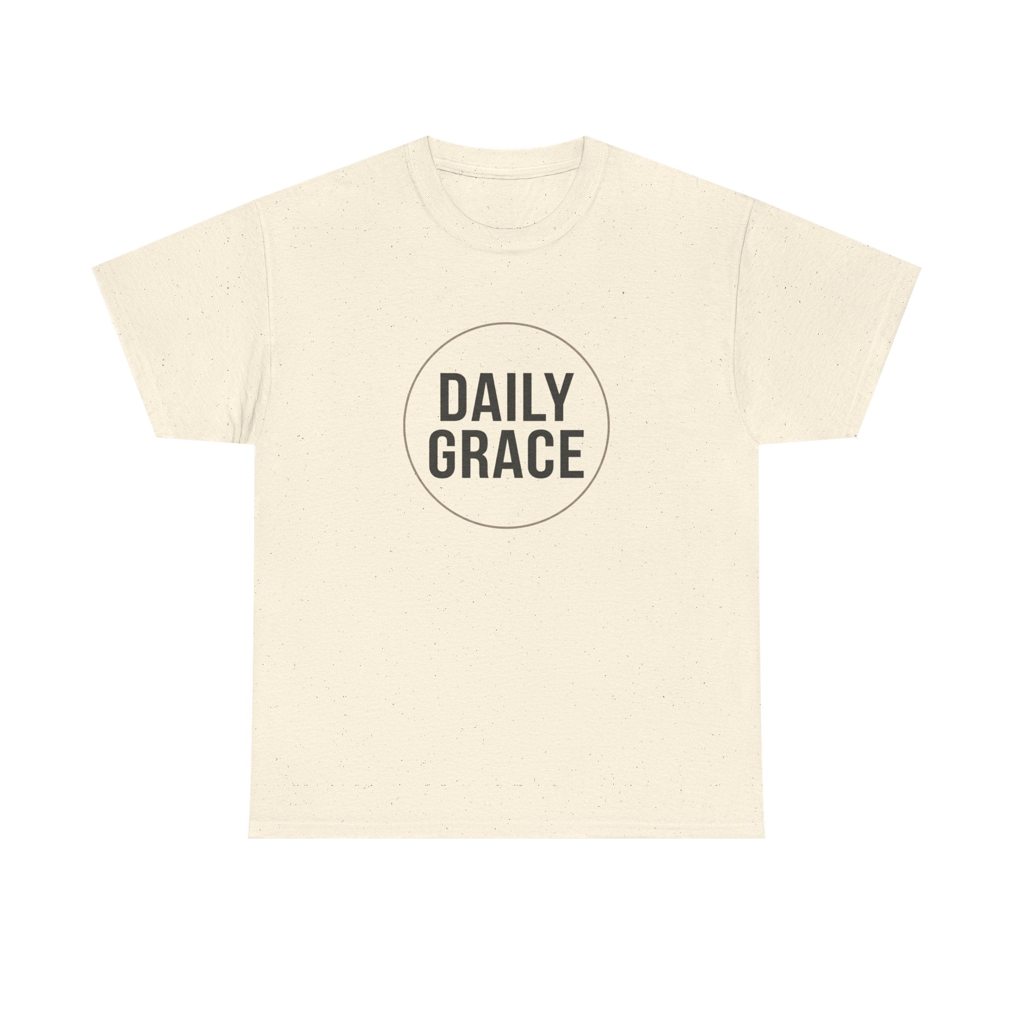 Daily Grace T-Shirt — Minimal Inspirational Faith Tee