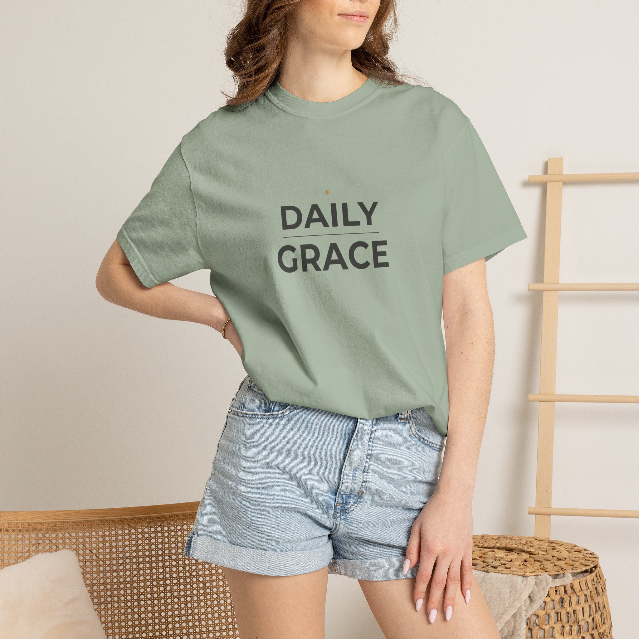 Daily Grace T-Shirt — Minimal Inspirational Graphic Tee