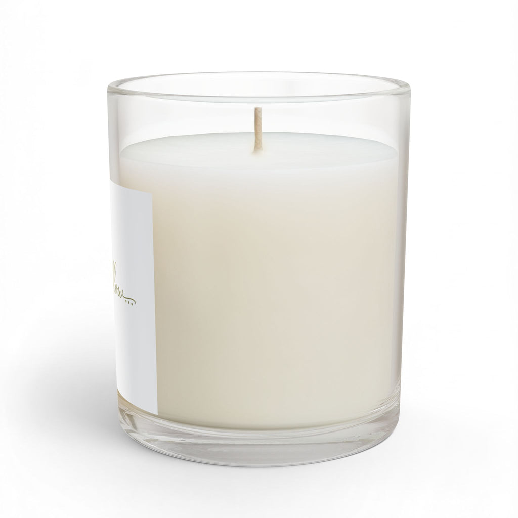 Candle — "let it flow" Scented Glass Candle, 11oz — Calm & Mindfulness Gift