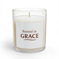 Rooted in Grace 11oz Glass Candle — Inspirational Faith Scented Candle