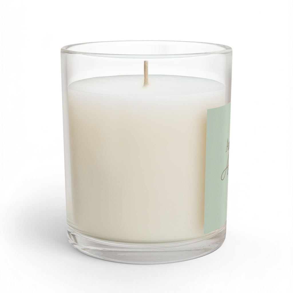 Anchored & Adequate Glass Candle — 11oz Calm Coastal Scented Candle (Gift for Moms & Self-Care) - soft sage neutral