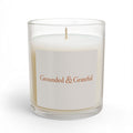 Grounded & Grateful 11oz Glass Candle — Calming Soy Scented Candle for Meditation, Relaxation & Gifts - Warm Dove