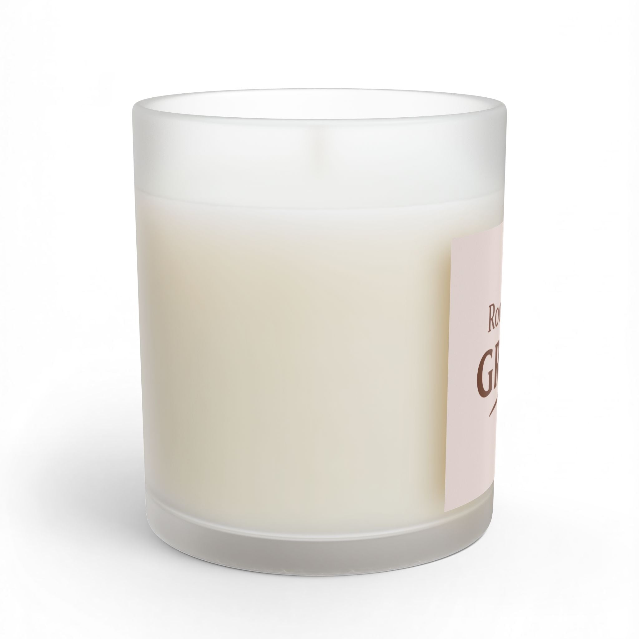 Rooted in Grace Glass Candle — 11 oz Inspirational Scented Candle - Blush Cream