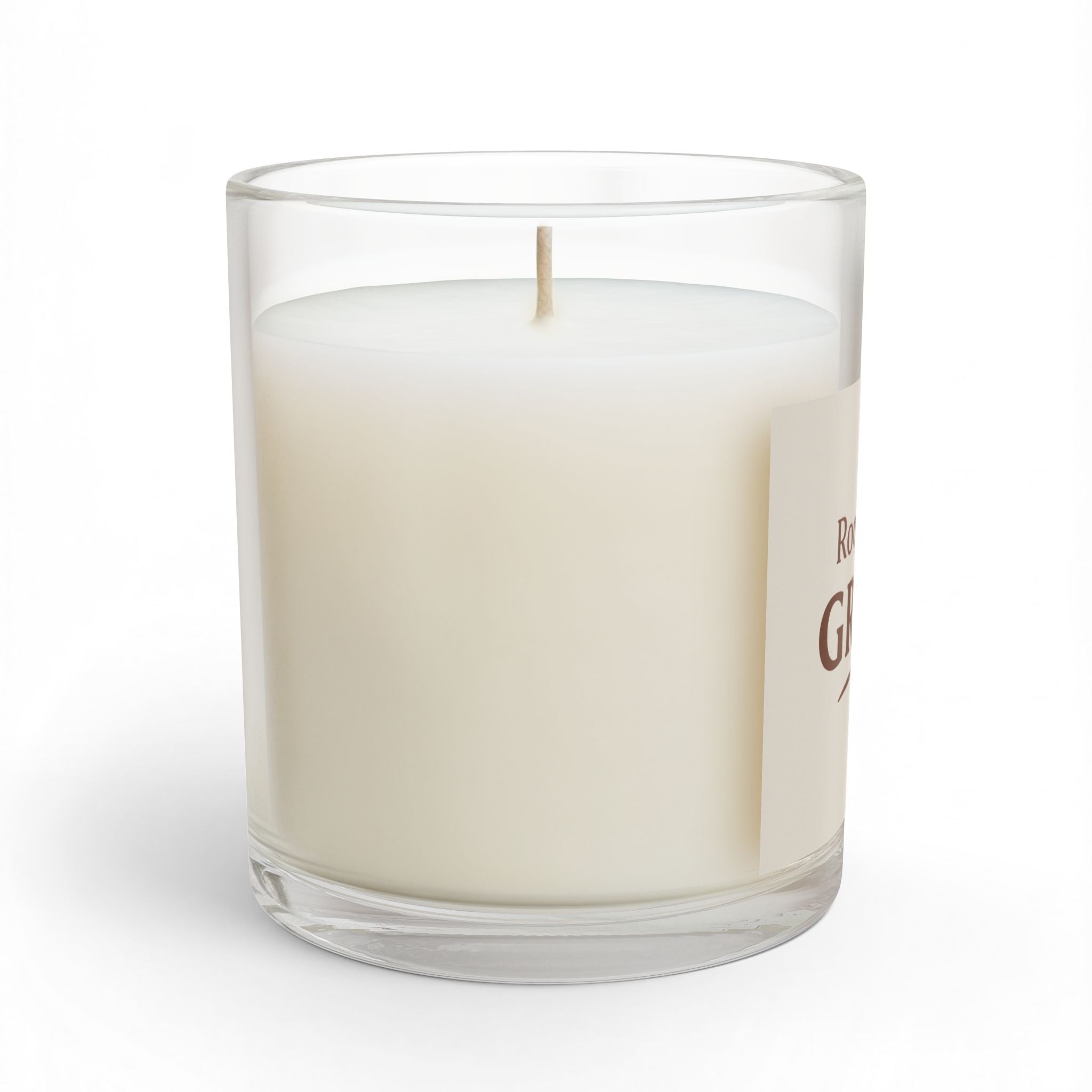 Rooted in Grace Glass Candle — 11 oz Inspirational Scented Candle - Warm Ivory