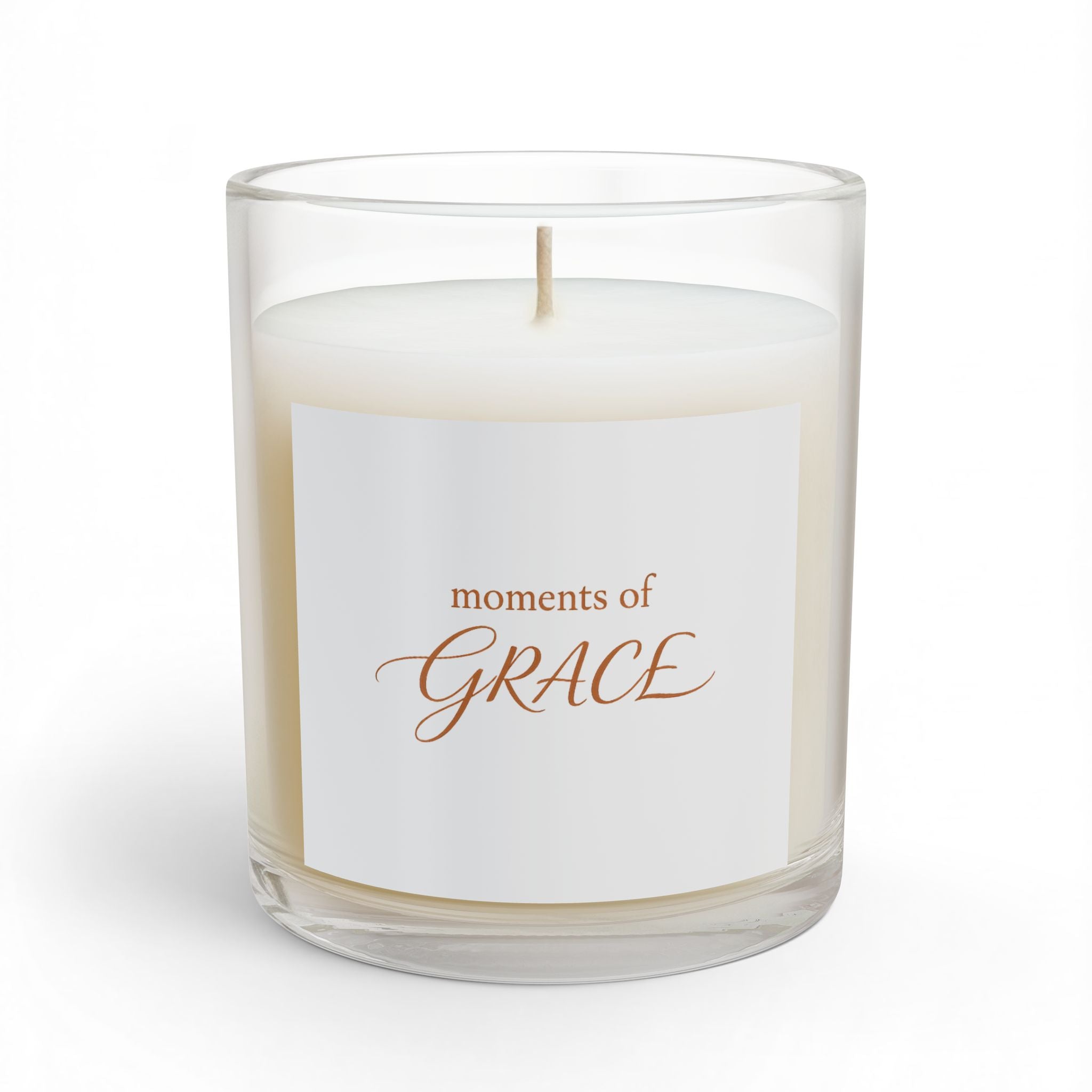 Moments of Grace Scented Glass Candle — 11oz Inspirational Home Fragrance