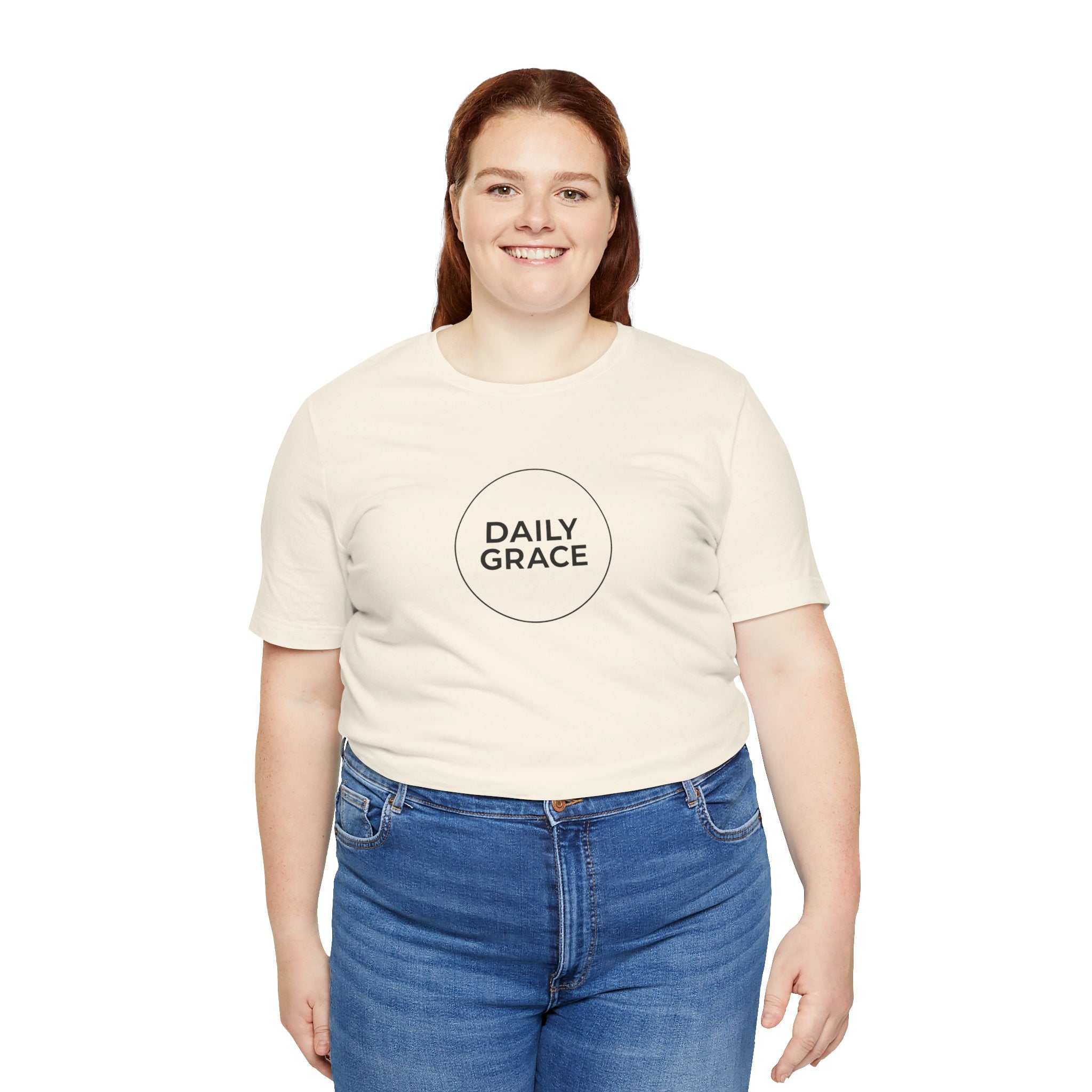 Daily Grace Tee — Minimal Christian Inspirational T-Shirt