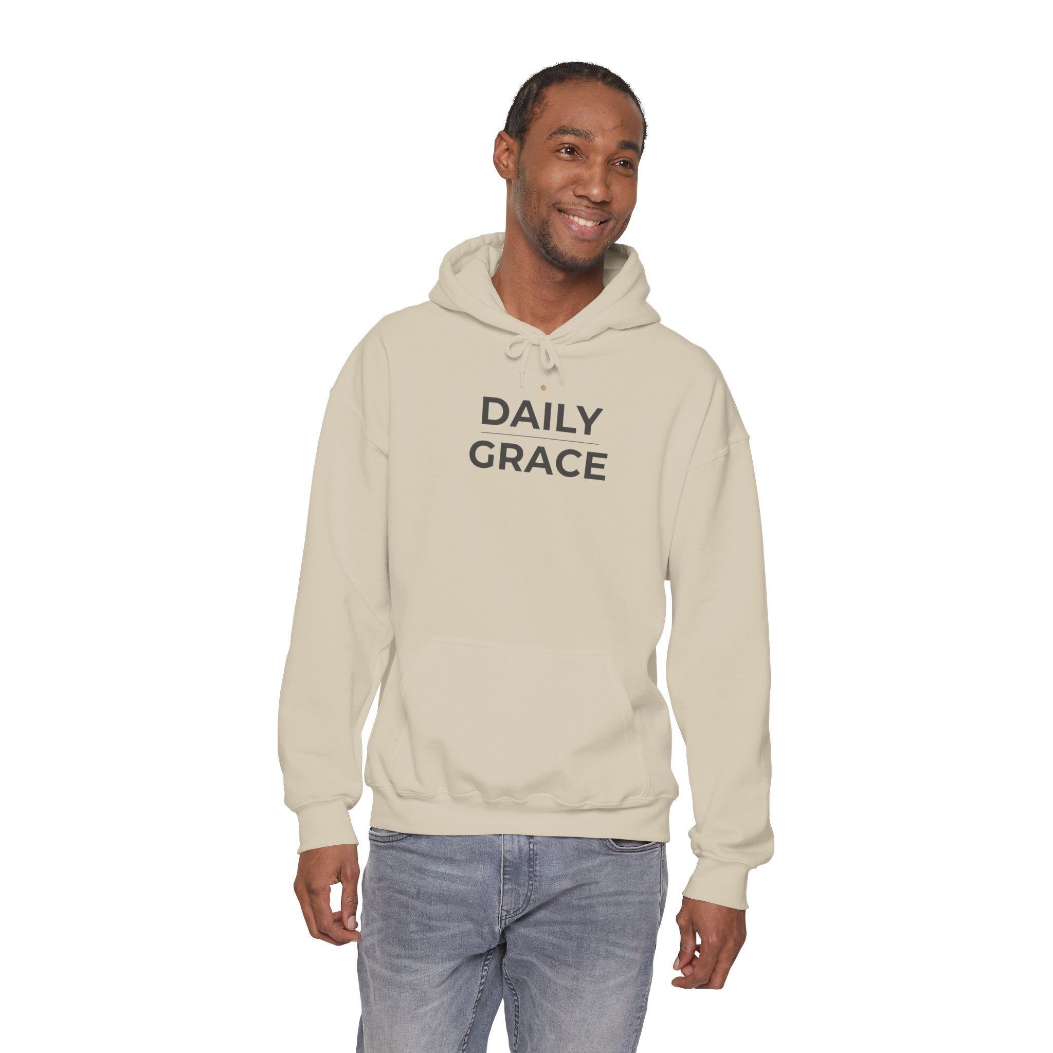 Daily Grace Hoodie - Minimal Inspirational Pullover