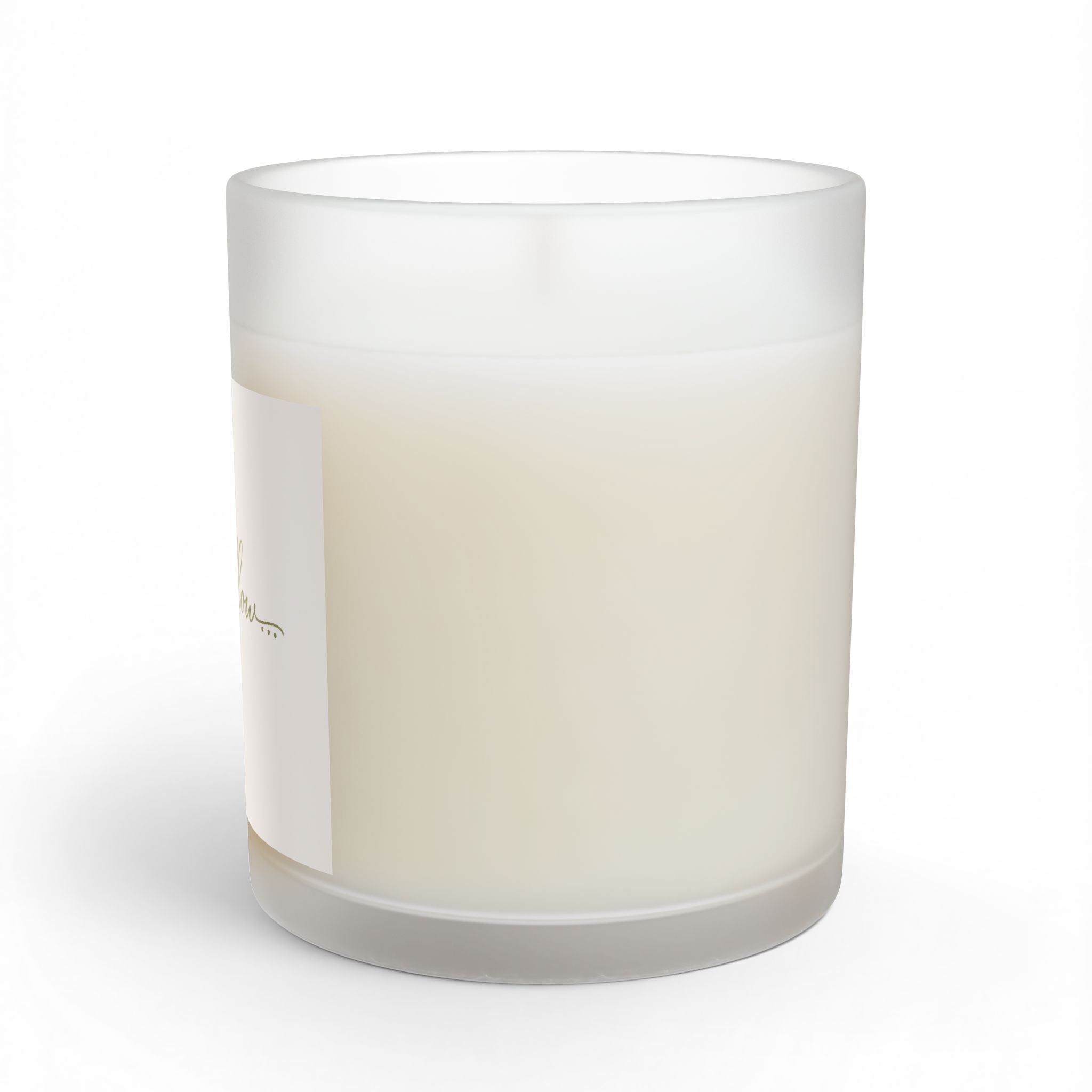 Let It Flow Glass Candle — 11oz Relaxing Scented Soy Candle - cloud cream