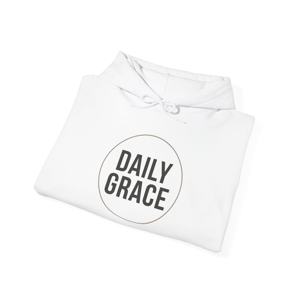 Daily Grace Hoodie — Minimal Christian Inspirational Pullover