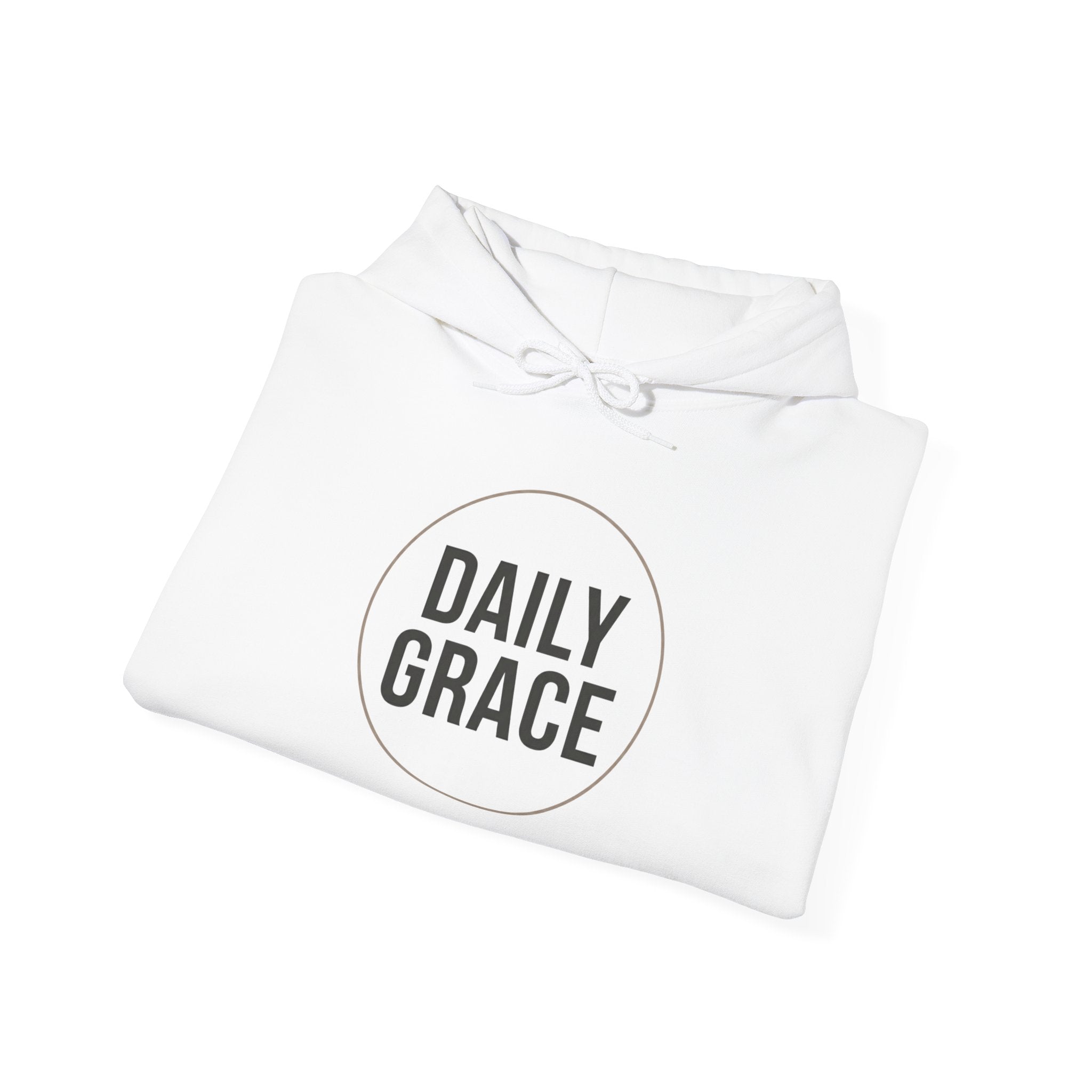 Daily Grace Hoodie — Minimal Christian Inspirational Pullover
