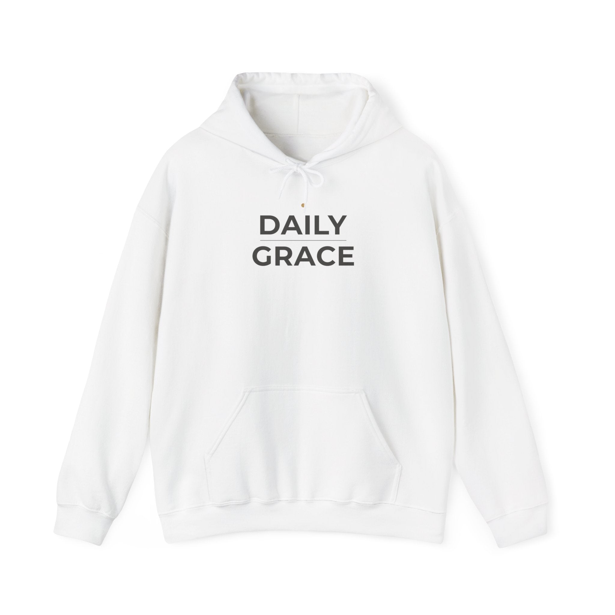 Daily Grace Hoodie - Minimal Inspirational Pullover