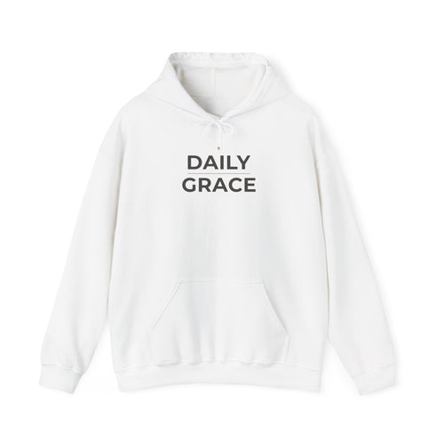 Daily Grace Hoodie - Minimal Inspirational Pullover