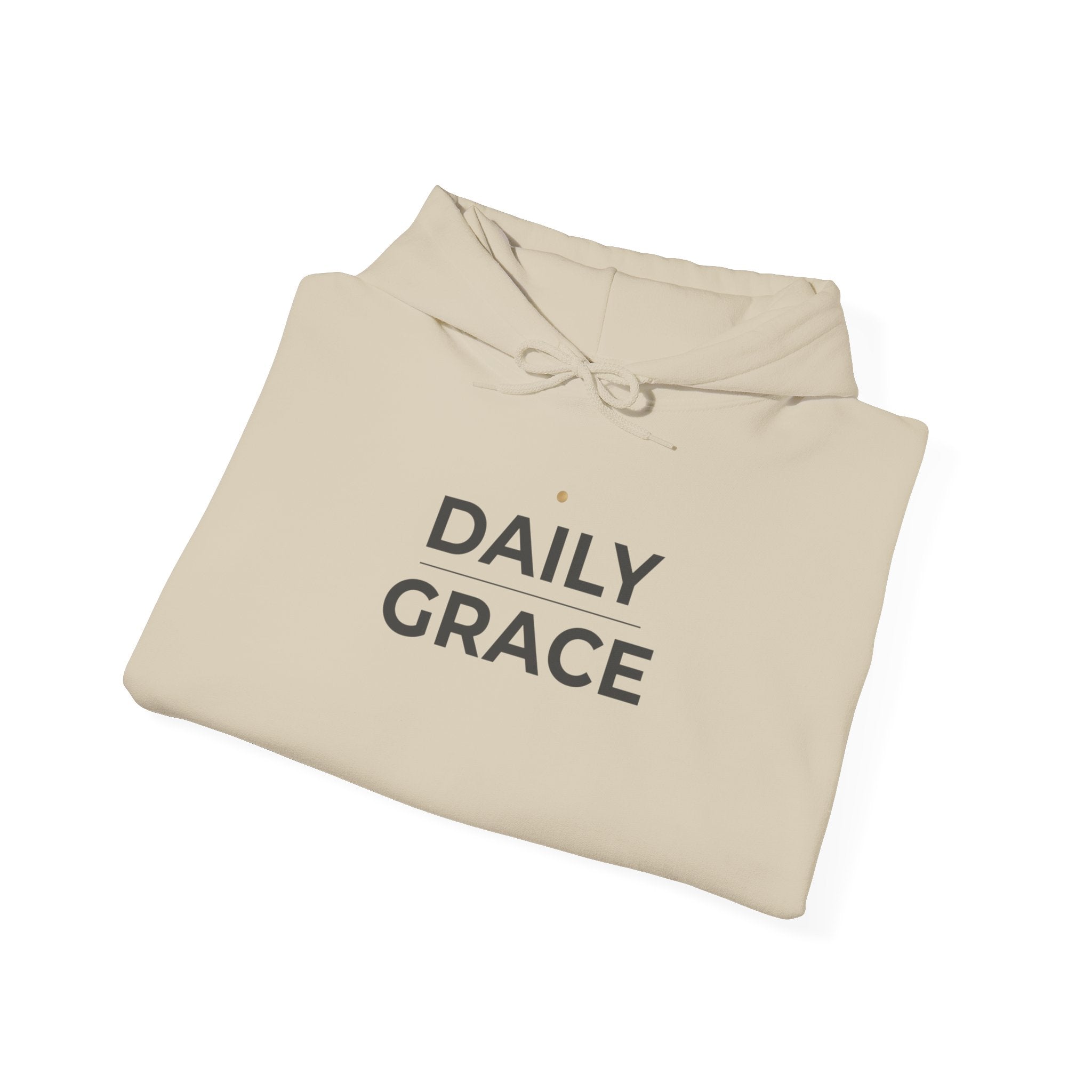 Daily Grace Hoodie - Minimal Inspirational Pullover
