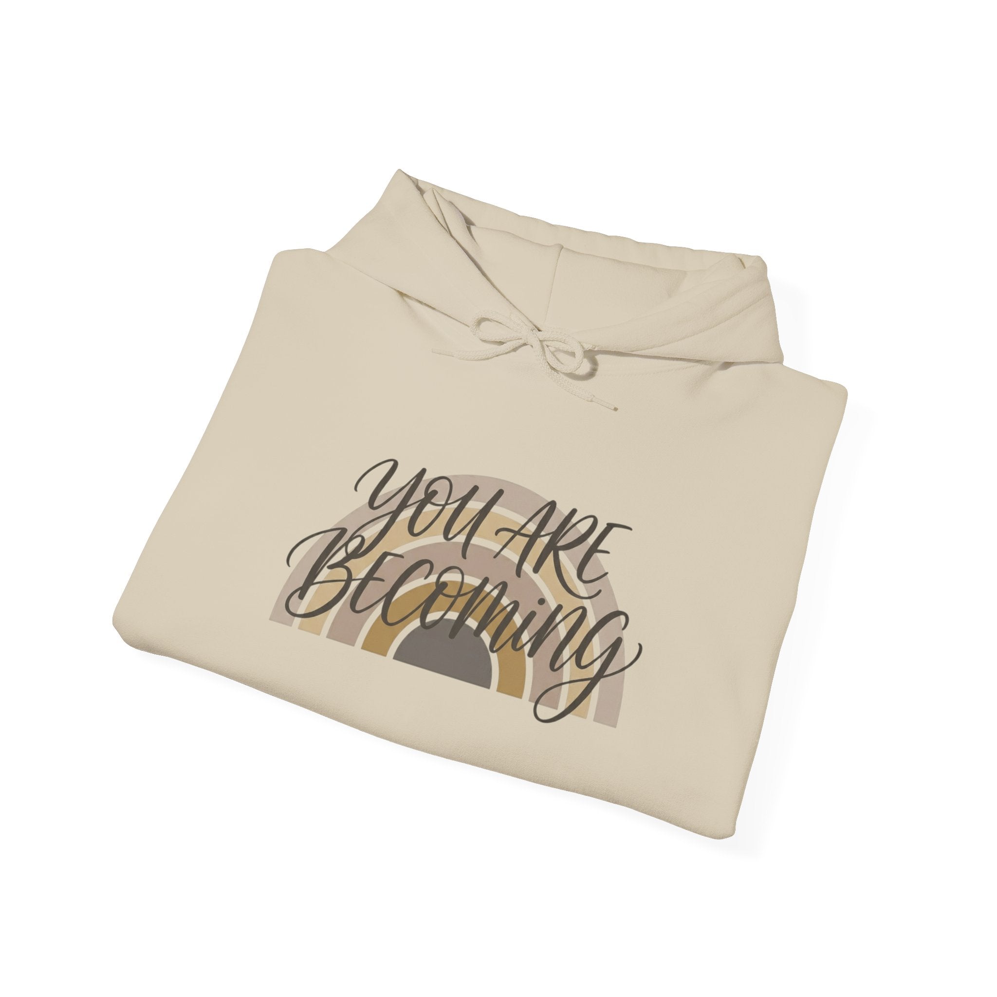 You Are Blooming Rainbow Hoodie — Inspirational Floral Rainbow Graphic Sweatshirt