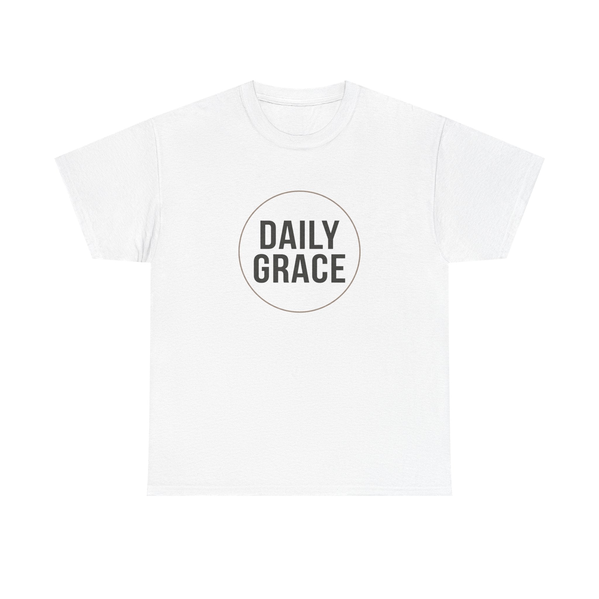 Daily Grace T-Shirt — Minimal Inspirational Faith Tee