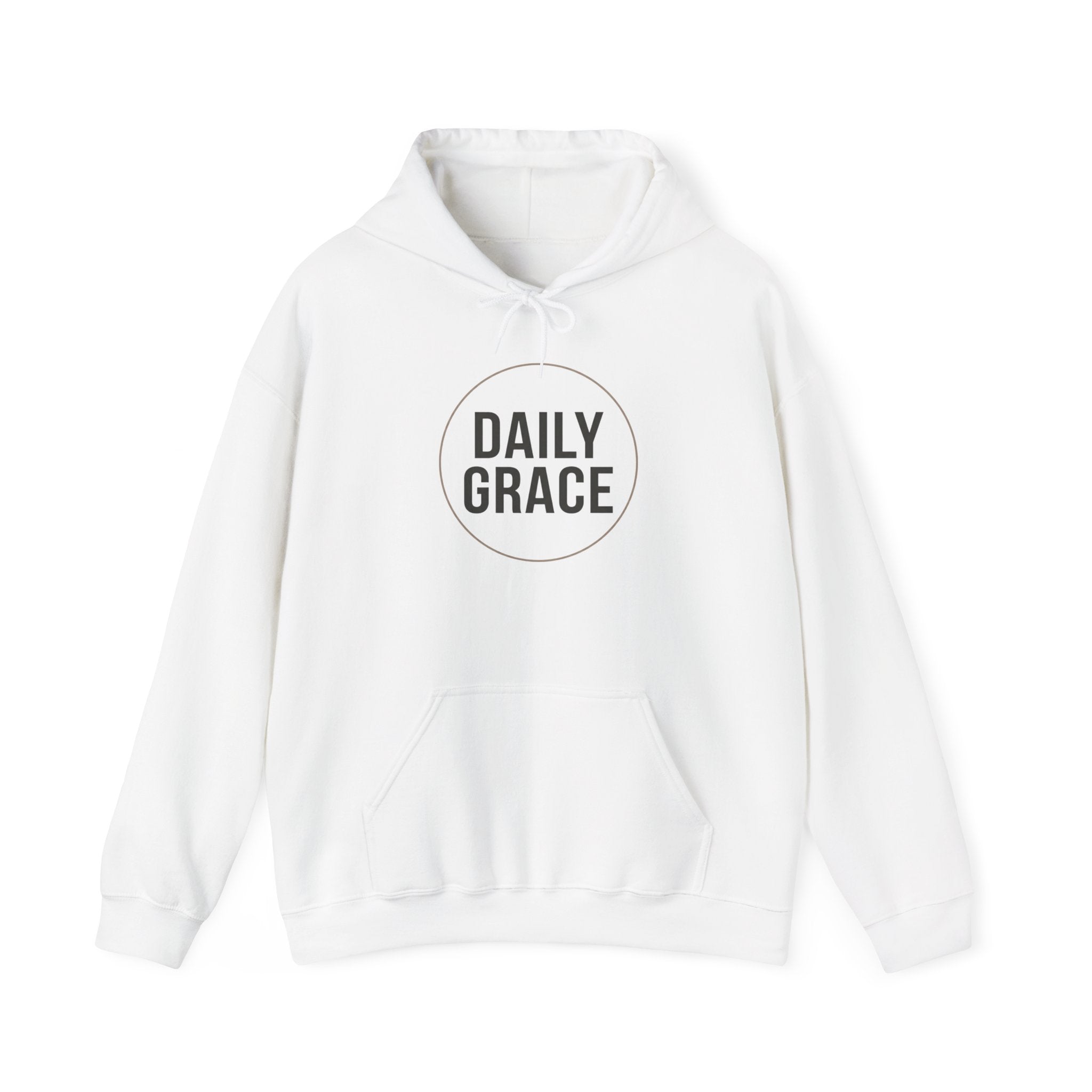 Daily Grace Hoodie — Minimal Christian Inspirational Pullover