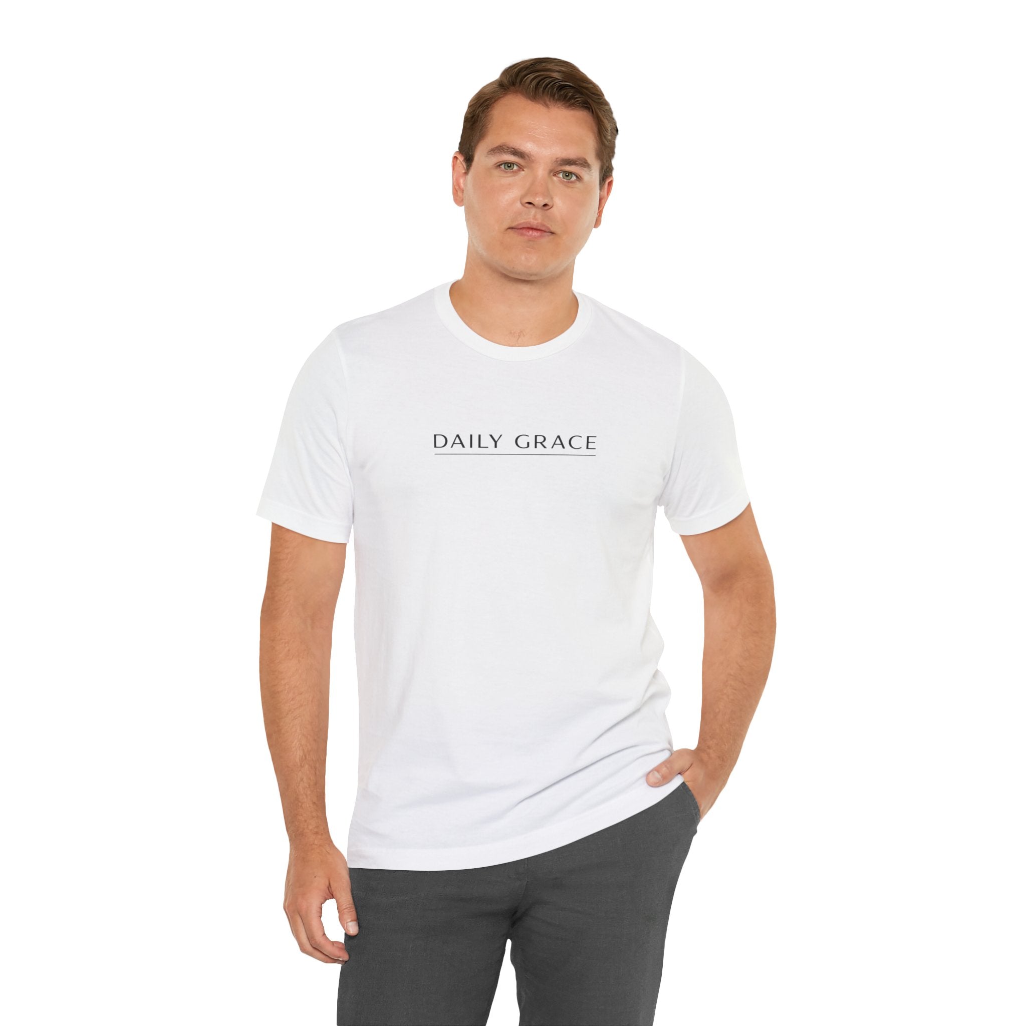 Daily Grace T-Shirt — Minimal Inspirational Faith Tee