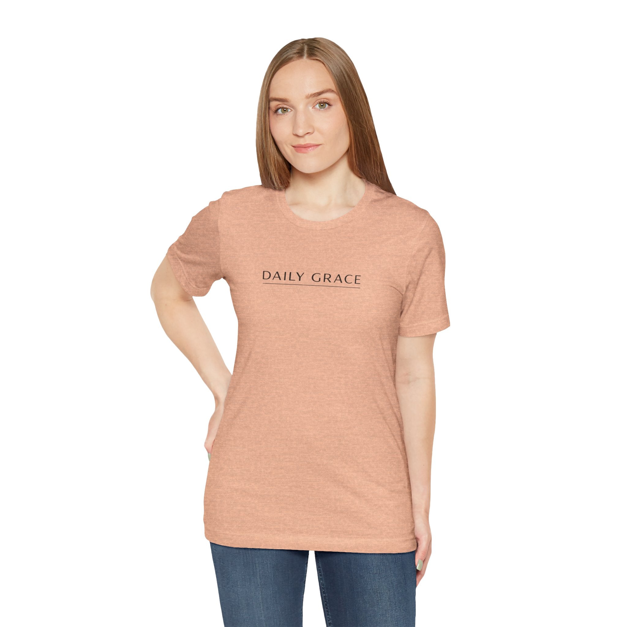 Daily Grace T-Shirt — Minimal Inspirational Faith Tee