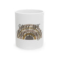 You Are Becoming Ceramic Mug — Inspirational Coffee Mug with Neutral Rainbow Design