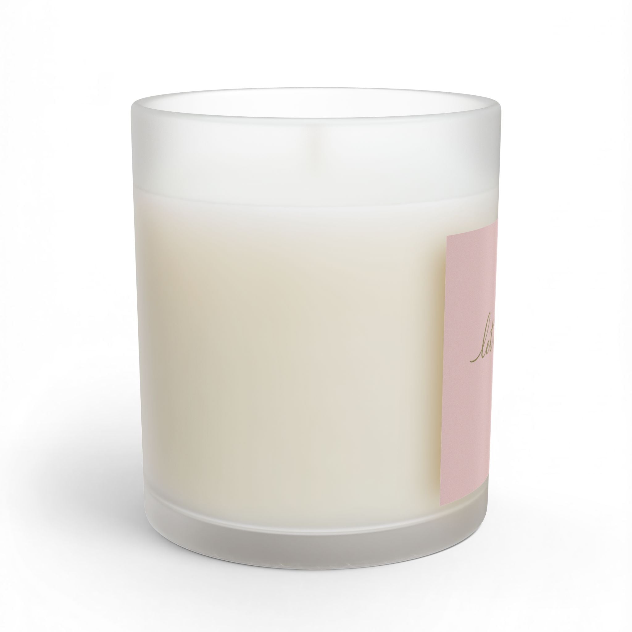 Let It Flow Glass Candle — 11oz Relaxing Scented Soy Candle - Soft Petal Rose