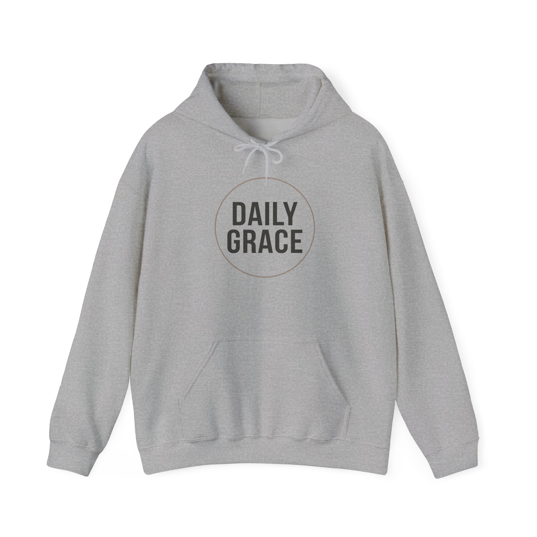 Daily Grace Hoodie — Minimal Christian Faith Pullover