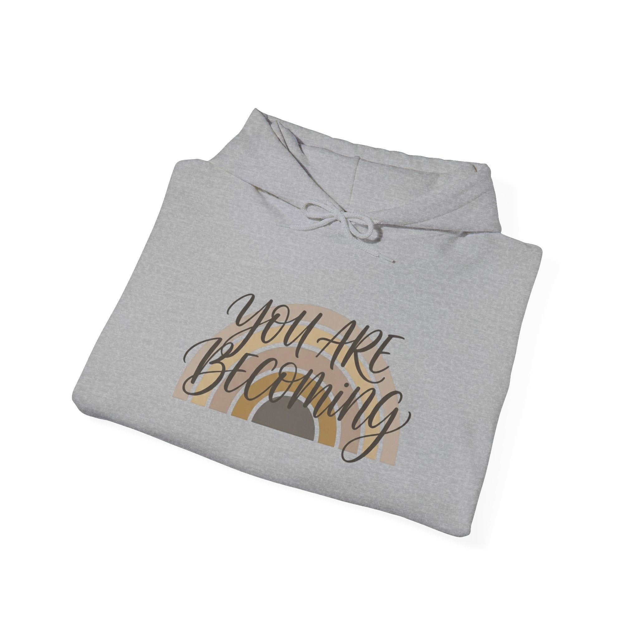You Are Blooming Rainbow Hoodie — Inspirational Floral Rainbow Graphic Sweatshirt
