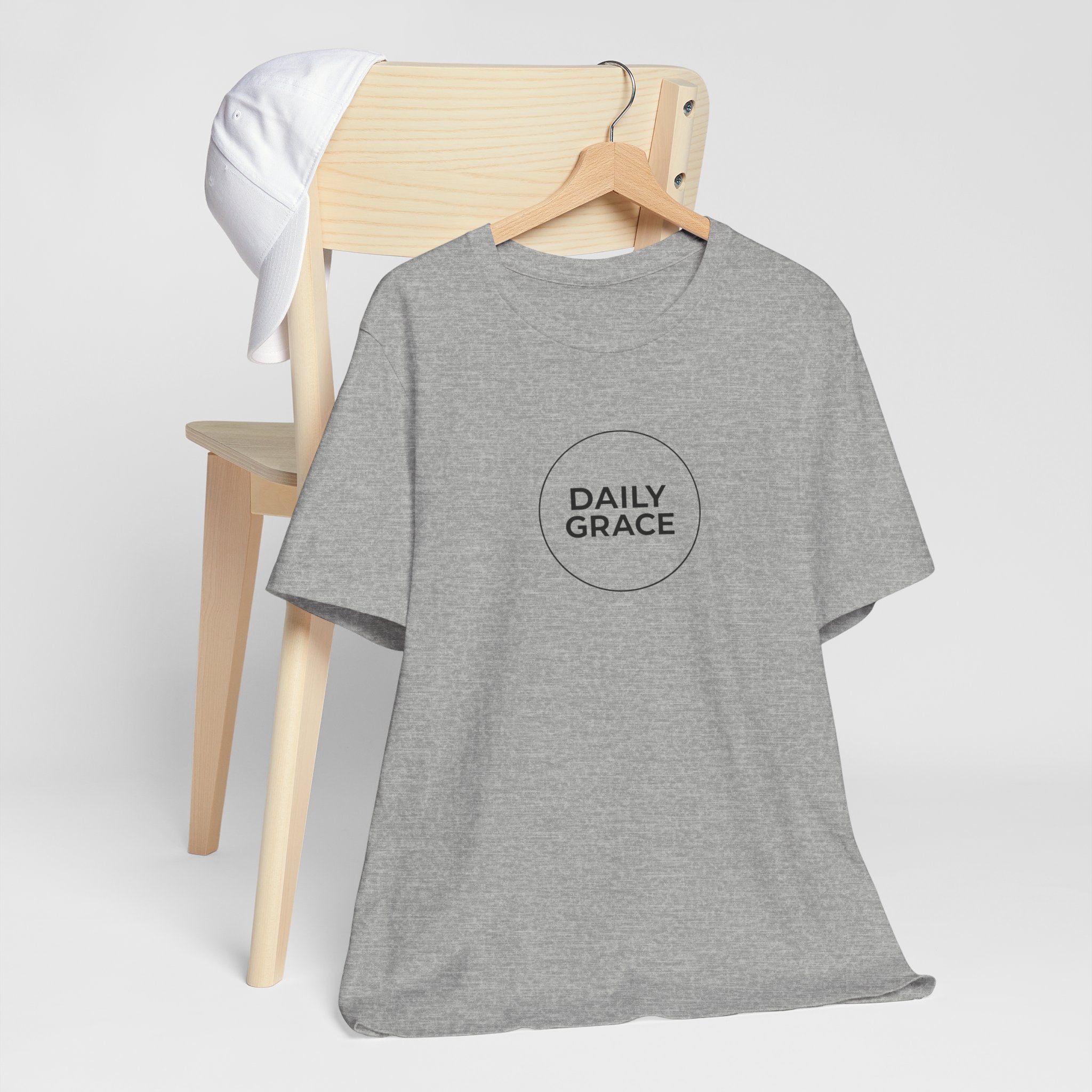 Daily Grace Tee — Minimal Christian Inspirational T-Shirt