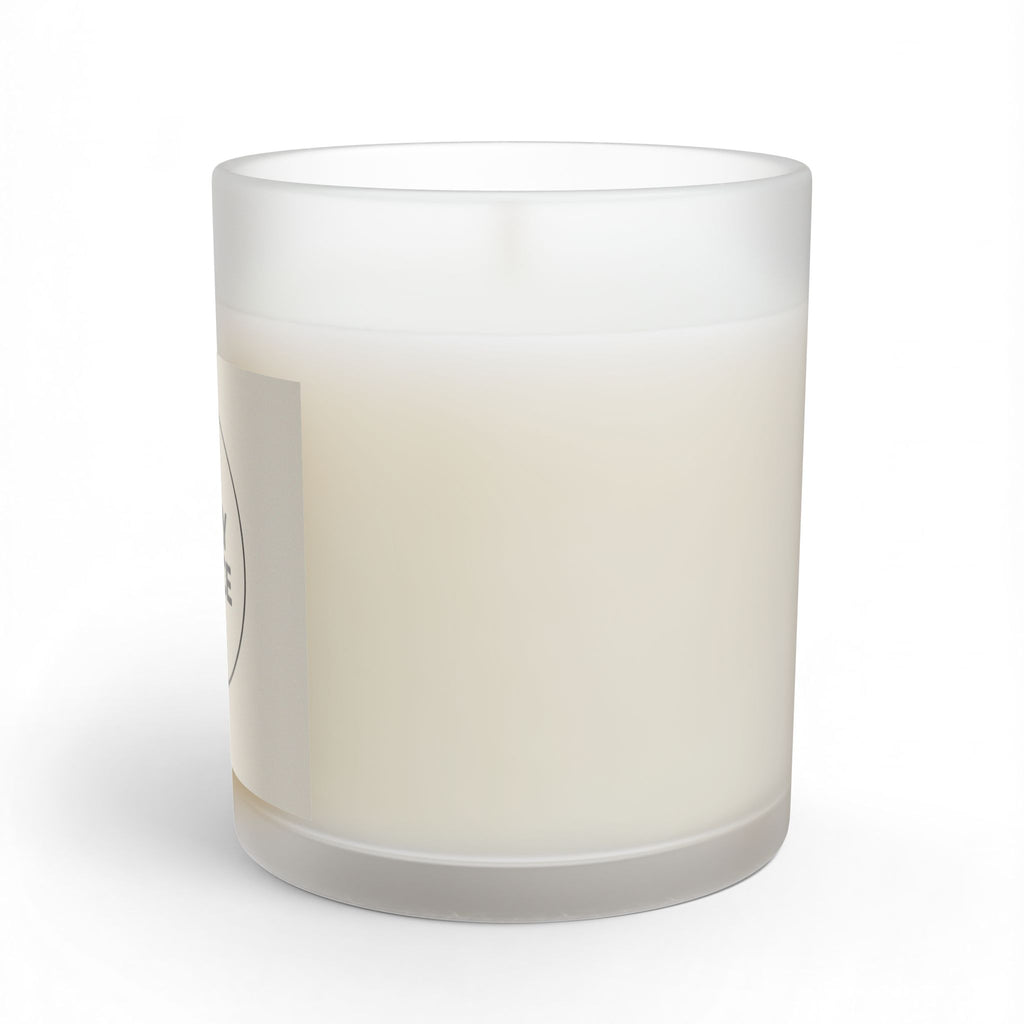 Daily Grace Glass Candle – 11oz Scented Jar Candle - Warm Stone (Minimal Circle Logo)