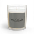 Daily Grace Scented Glass Candle — 11 oz - Slate Grey