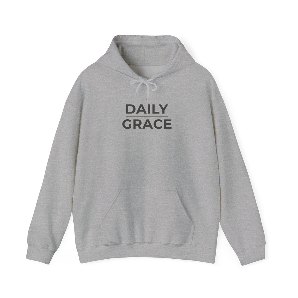 Daily Grace Hoodie - Minimal Inspirational Pullover