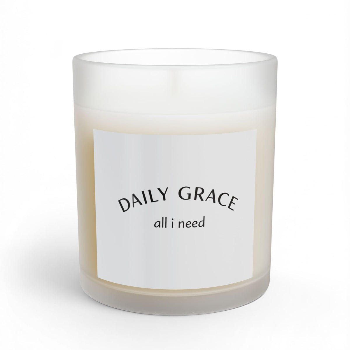 Candle — Daily Grace "all i need" Scented Glass Candle (11 oz)