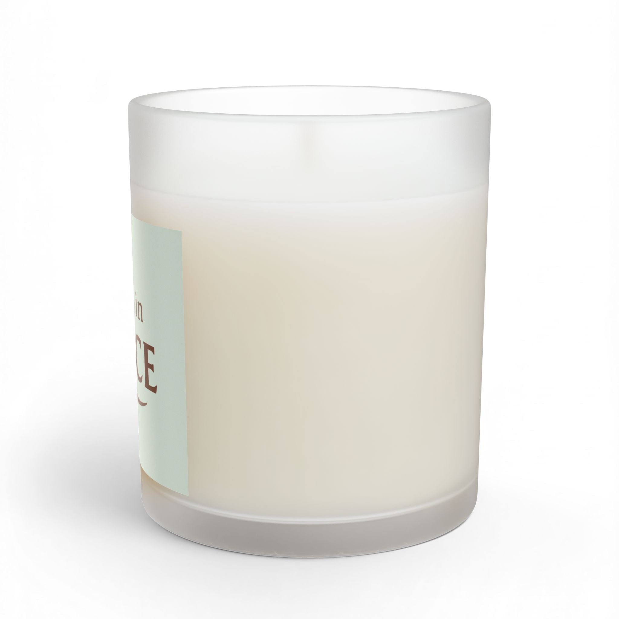 11oz 'Rooted in Grace' Glass Candle — Inspirational Scented Gift - Pale Sage