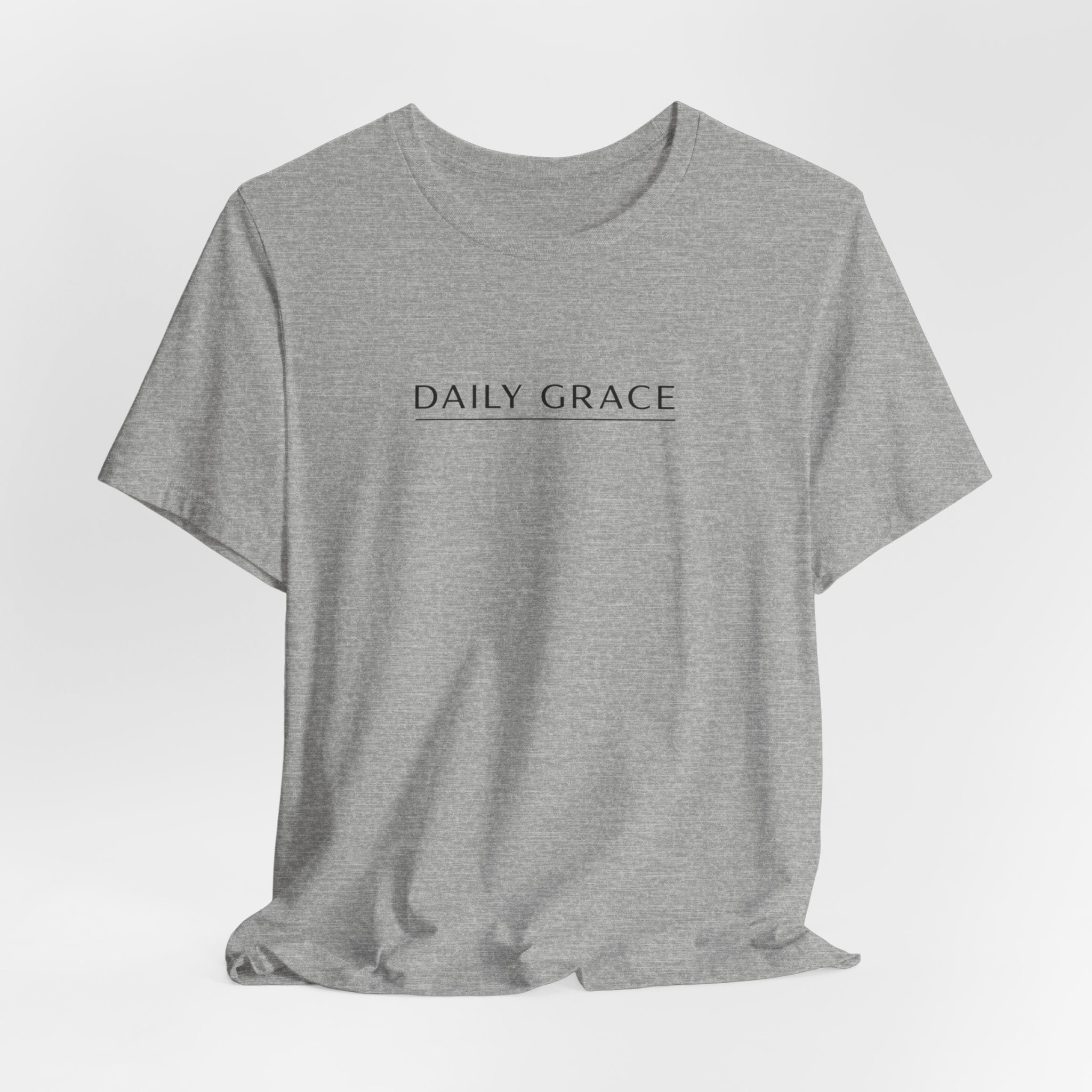 Daily Grace T-Shirt — Minimal Inspirational Faith Tee
