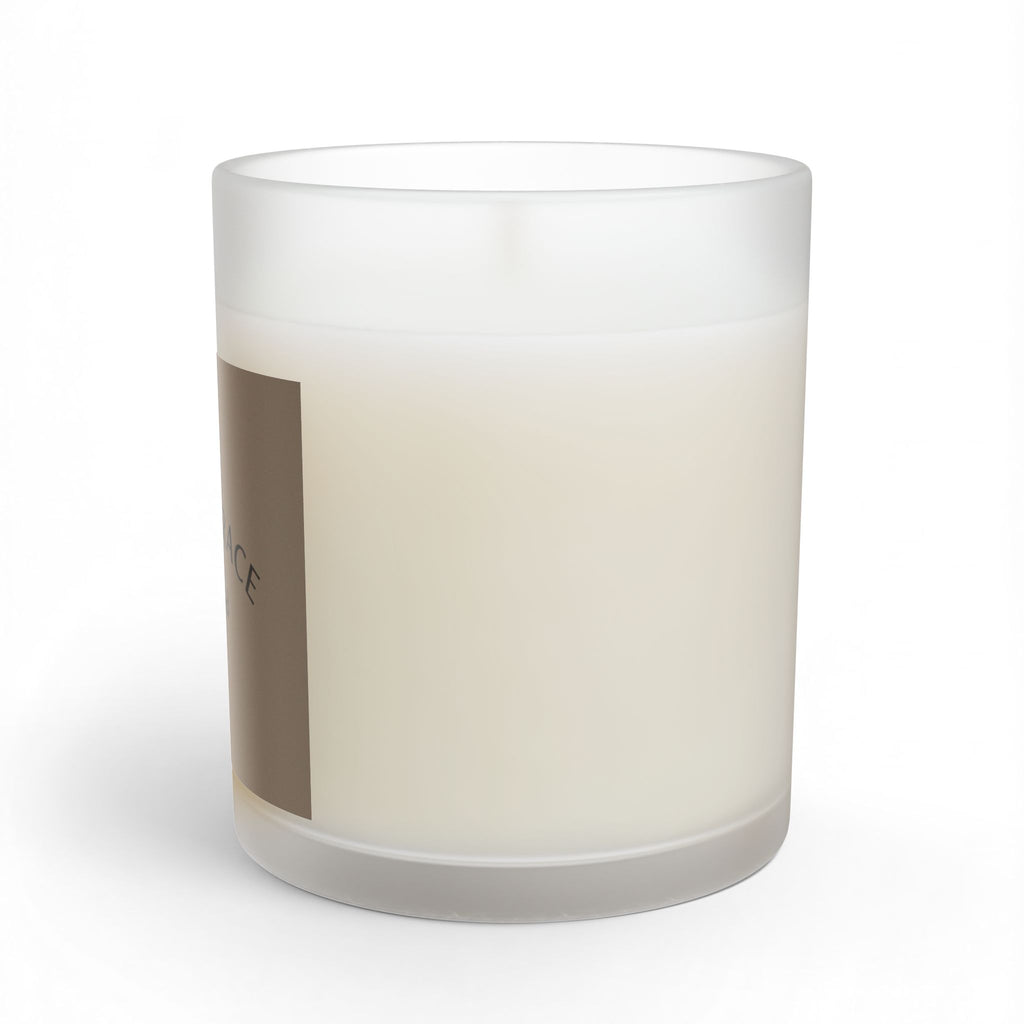 Glass Candle - "Daily Grace" all I need Scented 11oz | Calm Minimalist Home Decor Gift - Grounded Brown