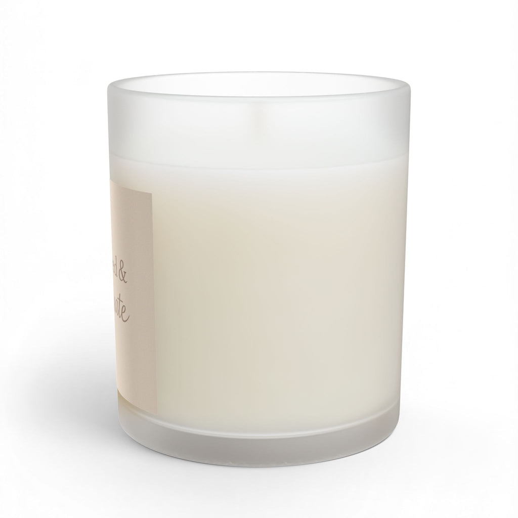 Anchored & Adequate Scented Glass Candle — 11oz Relaxing Coastal Decor Gift - soft parchment